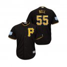 Men/Youth's 2019 Spring Training Pittsburgh Pirates Black #55 Josh Bell Cool Base Jersey
