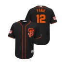 Men/Youth's 2019 Spring Training San Francisco Giants Black #12 Joe Panik Cool Base Jersey