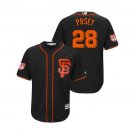 Men/Youth's 2019 Spring Training San Francisco Giants Black #28 Buster Posey Cool Base Jersey