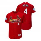 Men/Youth's 2019 Spring Training St. Louis Cardinals Scarlet #4 Yadier Molina Flex Base Jersey