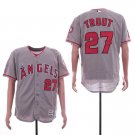 Men/Youth's Angels 27 Mike Trout Gray Flexbase Jersey