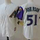 Men/Youth's Arizona Diamondbacks #51 Randy Johnson Cream Cooperstown Jersey