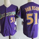 Men/Youth's Arizona Diamondbacks #51 Randy Johnson Purple Cooperstown Jersey