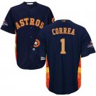 Men/Youth's Astros #1 Carlos Correa Navy 2018 Gold Program Jersey