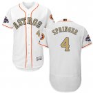 Men/Youth's Astros #4 George Springer White 2018 Gold Program Flexbase Jersey