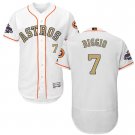 Men/Youth's Astros #7 Craig Biggio White 2018 Gold Program Flexbase Jersey