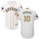 Men/Youth's Astros #10 Yuli Gurriel White 2018 Gold Program Flexbase Jersey