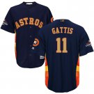 Men/Youth's Astros #11 Evan Gattis Navy 2018 Gold Program Jersey