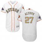 Men/Youth's Astros #27 Jose Altuve White 2018 Gold Program Flexbase Jersey