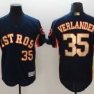 Men/Youth's Astros #35 Justin Verlander Navy 2018 Gold Program Flexbase Jersey