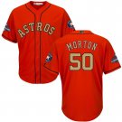 Men/Youth's Astros #50 Charlie Morton Orange 2018 Gold Program Jersey