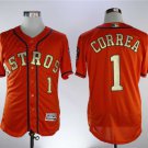 Men/Youth's Astros 1 Carlos Correa Orange 2018 Gold Program Flexbase Jersey