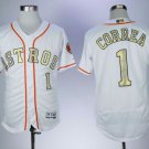 Men/Youth's Astros 1 Carlos Correa White 2018 Gold Program Flexbase Jersey