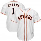 Men/Youth's Astros 1 Carlos Correa White Cool Base Jersey