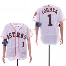 Men/Youth's Astros 1 Carlos Correa White Flexbase Jersey