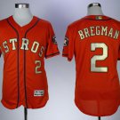 Men/Youth's Astros 2 Alex Bregman Orange 2018 Gold Program Flexbase Jersey