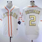 Men/Youth's Astros 2 Alex Bregman White 2018 Gold Program Jersey