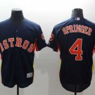 Men/Youth's Astros 4 George Springer Navy Flexbase Jersey