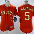 Men/Youth's Astros 5 Jeff Bagwell Orange 2018 Gold Program Flexbase Jersey