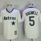 Men/Youth's Astros 5 Jeff Bagwell White Cooperstown Jersey