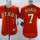 Men/Youth's Astros 7 Craig Biggio Orange 2018 Gold Program Flexbase Jersey