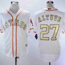 Men/Youth's Astros 27 Jose Altuve White 2018 Gold Program Jersey