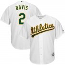 Men/Youth's Athletics 2 Khris Davis White Cool Base Jersey
