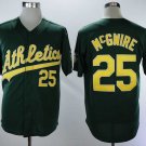 Men/Youth's Athletics 25 Mark McGwire Green Throwback Jersey