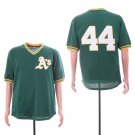Men/Youth's Athletics 44 Reggie Jackson Green Mesh Throwback Jersey