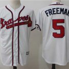 Men/Youth's Atlanta Braves #5 Freddie Freeman White Jersey