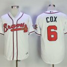 Men/Youth's Atlanta Braves #6 Bobby Cox White 1995 Throwback Jersey