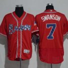 Men/Youth's Atlanta Braves #7 Dansby Swanson Red Flexbase Jersey