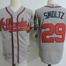 Men/Youth's Atlanta Braves #29 John Smoltz Gray Cooperstown Jersey