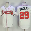 Men/Youth's Atlanta Braves #29 John Smoltz White 1995 Throwback Jersey