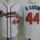 Men/Youth's Atlanta Braves #44 Hank Aaron White Cooperstown Jersey