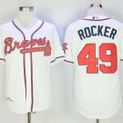 Men/Youth's Atlanta Braves #49 John Rocker White Throwback Jersey