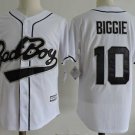 Men/Youth's Bad Boy #10 Biggie Smalls White Movie Cool Base Jersey