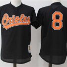 Men/Youth's Baltimore Orioles #8 Cal Ripken Black M&N Throwback Pullover Jersey