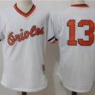 Men/Youth's Baltimore Orioles #13 Manny Machado White Cooperstown Jersey