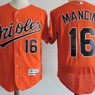 Men/Youth's Baltimore Orioles #16 Trey Mancini Orange Flexbase Jersey
