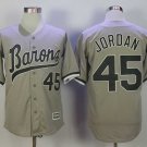 Men/Youth's Birmingham Barons #45 Michael Jordan Gray Movie Jersey