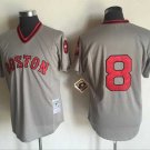 Men/Youth's Boston Red Sox #8 Carl Yastrzemski Gray M&N Throwback Pullover Jersey