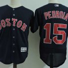 Men/Youth's Boston Red Sox #15 Dustin Pedroia Navy Blue Flexbase Jersey