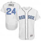 Men/Youth's Boston Red Sox #24 David Price White Father's Day Flexbase Jersey