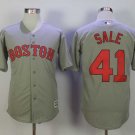 Men/Youth's Boston Red Sox #41 Chris Sale Gray Cool Base Jersey