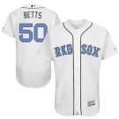 Men/Youth's Boston Red Sox #50 Mookie Betts White Father's Day Flexbase Jersey