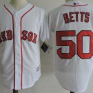 Men/Youth's Boston Red Sox #50 Mookie Betts White Jersey