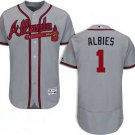Men/Youth's Braves 1 Ozzie Albies Gray Flexbase Jersey