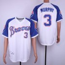 Men/Youth's Braves 3 Dale Murphy White 1974 Throwback Jersey