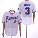 Men/Youth's Braves 3 Dale Murphy White Throwback Jersey